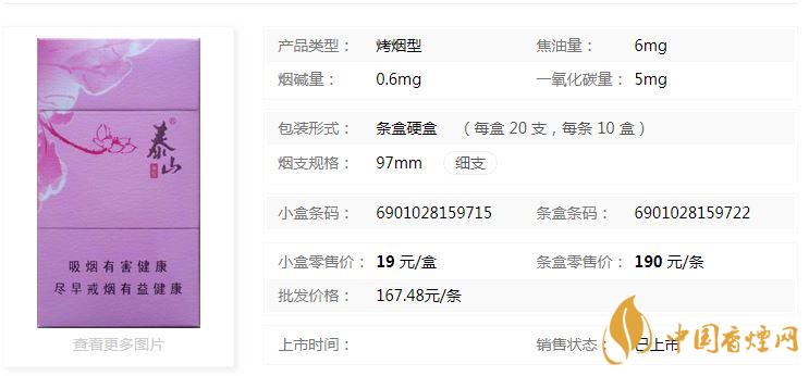 泰山顏悅多少錢一盒價格？泰山顏悅香煙價格大全2020